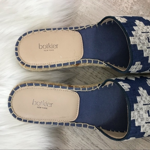 BOTKIER Blue Jenny Slide On Sandal Espadrille Size 9 - Picture 9 of 14